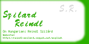 szilard reindl business card