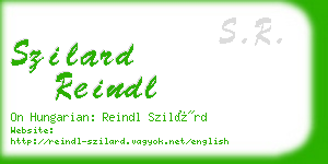 szilard reindl business card